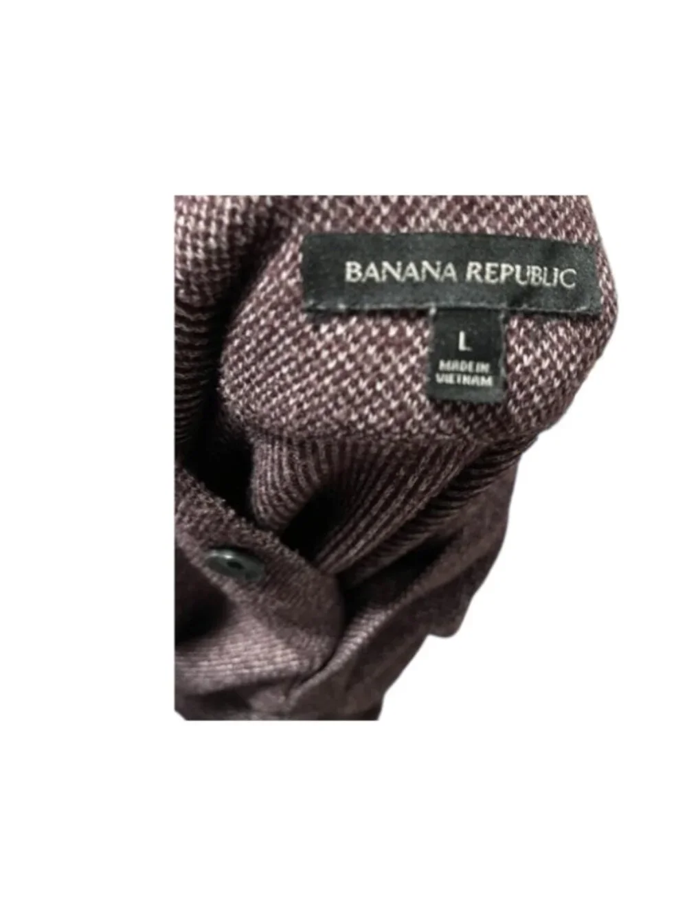Men's Banana Republic button-neck pullover hoodie sz L